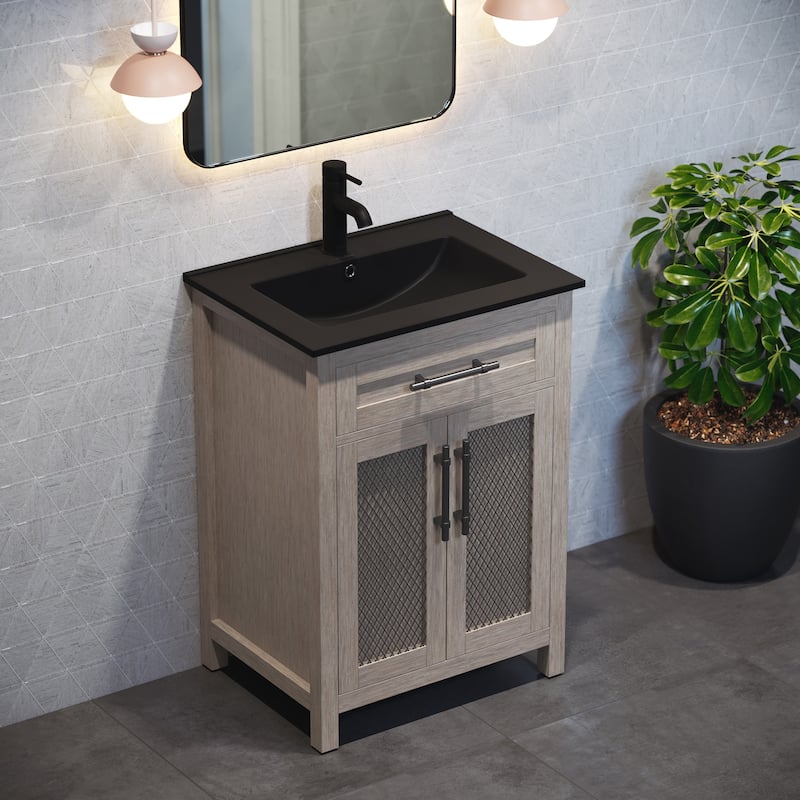 Swiss Madison Ceramic Vanity Top 24" with Single Faucet Hole