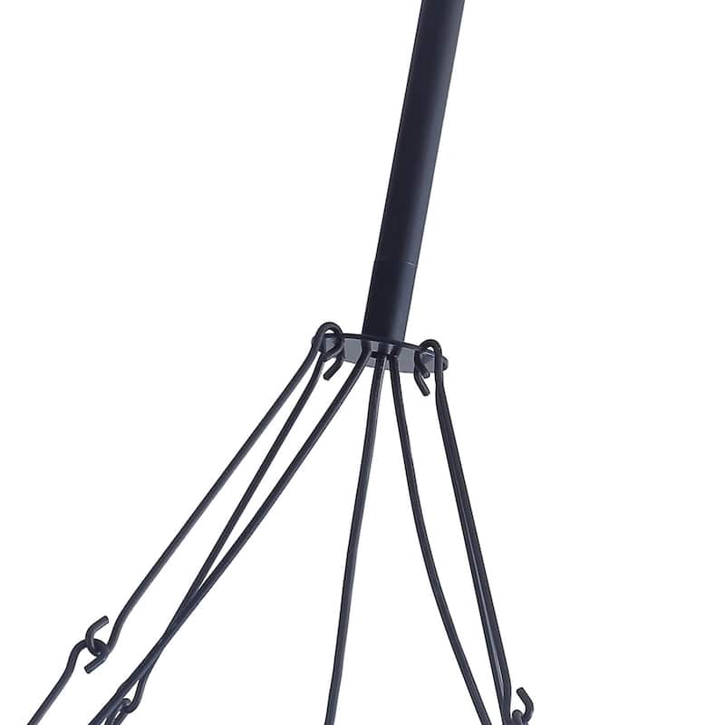 Industrial 2-Tier Candle Style Black 40-Light Wagon Wheel Chandelier