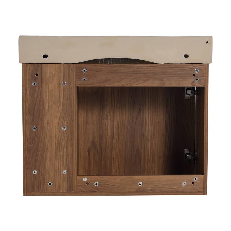 BNK 24"/28" Single Sink Floating Bathroom Vanity with Soft Close Door and Shelf