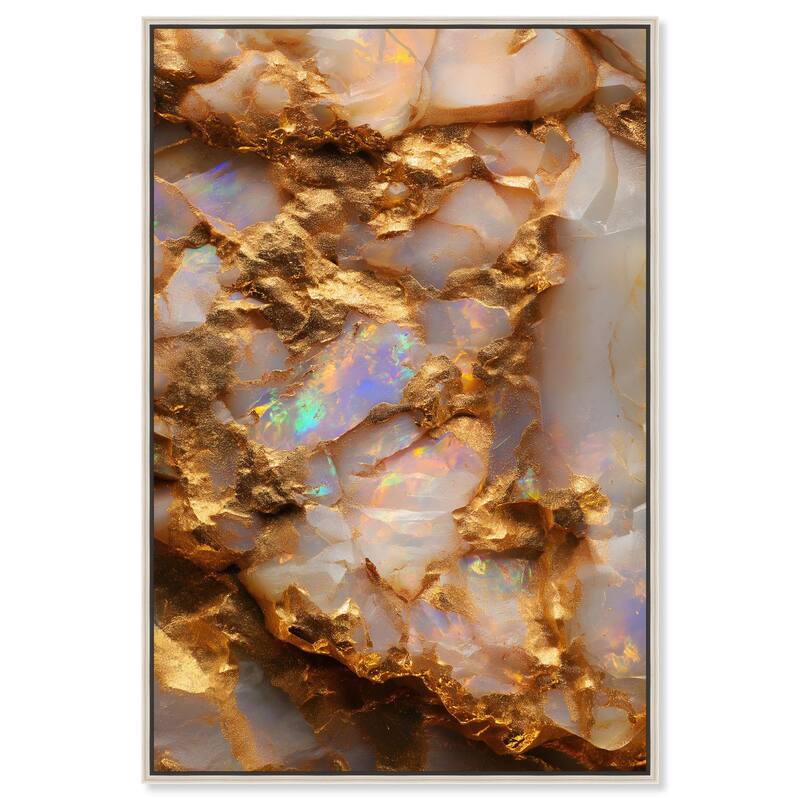 Mythic Gleam Canvas by Art Remedy - Silver - 24" x 36"