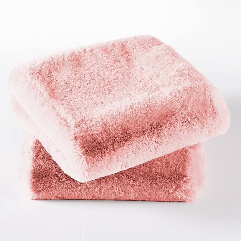 Serenta Heavy Fauxfur Pillow Shell 2 PC Set, NO INSERT