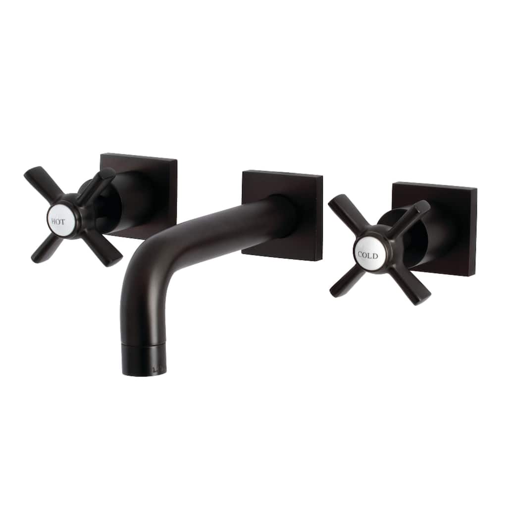 Millennium Two-Handle 3-Hole Wall Mount Bathroom Faucet
