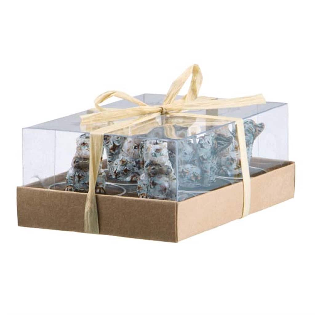 Tealight Set/ 6 Squirrels- A