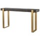 preview thumbnail 4 of 4, Rectangular Console Table with Strap Legs - 60" - Gray and Gold