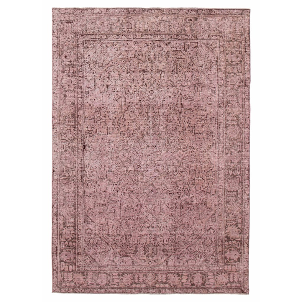 ECARPETGALLERY Hand-knotted Color Transition Violet Wool Rug - 6'3 x 9'4