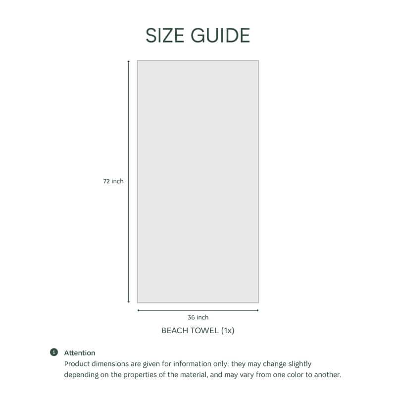 Lacoste Home Oversized 36"W x 72"L 100% Luxury Cotton Beach Towel - 36" x 72"