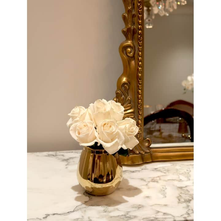 Polished Gold Bud Vase