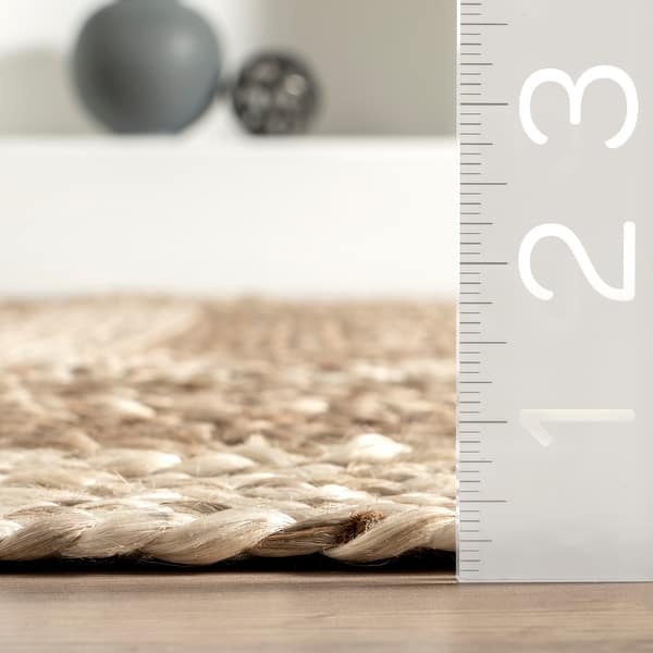 Nuloom Charlene Braided Border Jute Area Rug