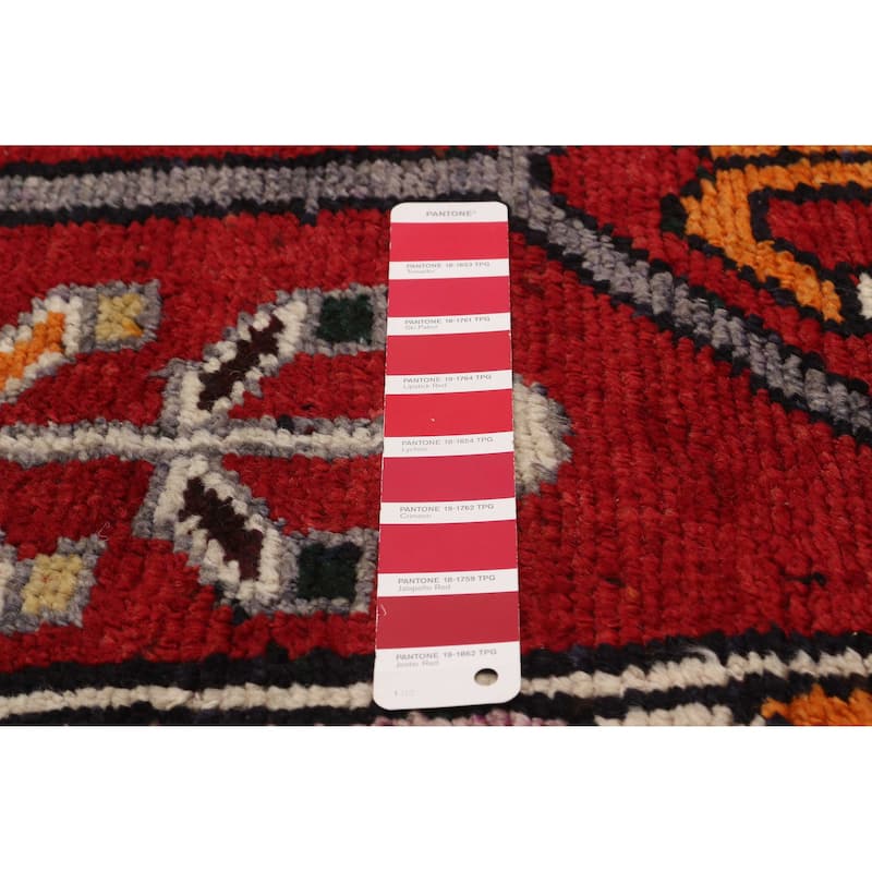 ECARPETGALLERY Hand-knotted Melis Vintage Red Wool Rug - 4'8 x 13'6