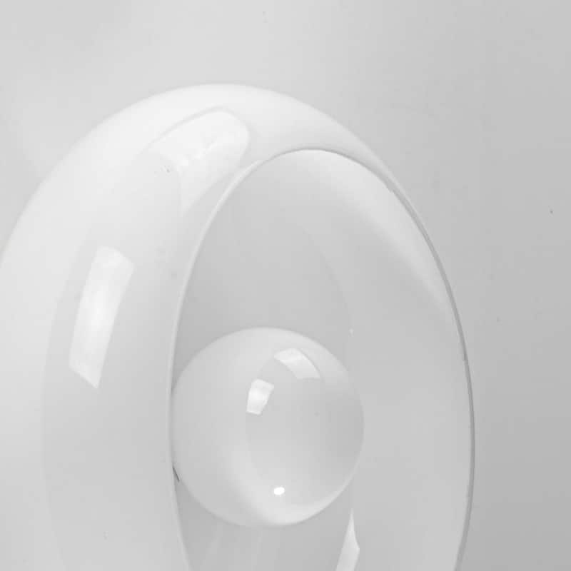 10.4" Modern Bowl-Shaped with Brown/Milk White Glass Shade Wall Sconce/Semi-Flush Ceiling Light for Hallways, Bedroom