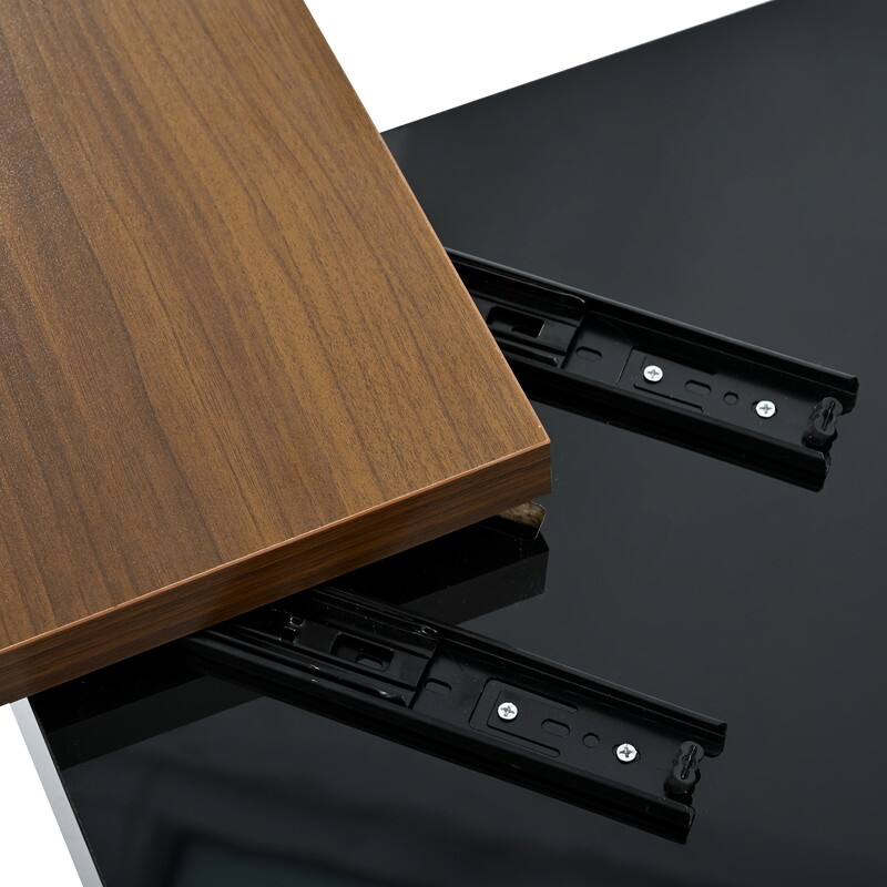 Modern Movable Block Coffee Table with Hidden Storage - High Gloss Square Design for Living Room