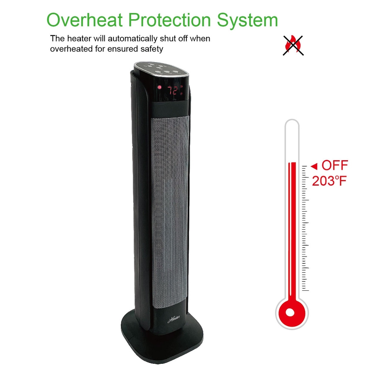 Hunter 30 Deluxe Digital Ceramic Tower Heater with Remote Control - On  Sale - Bed Bath u0026 Beyond - 34466310