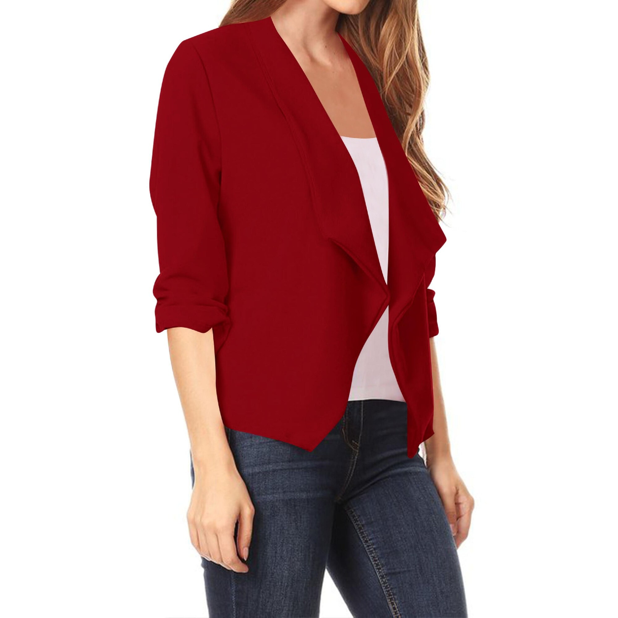 Draped blazer jacket clearance