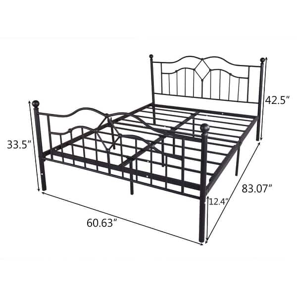 Queen Metal Bed Frame Bed Bath & Beyond 36042480