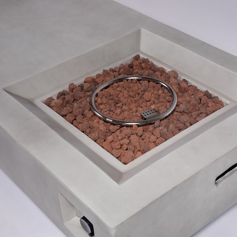 60Inch Concrete Fire Pit Table