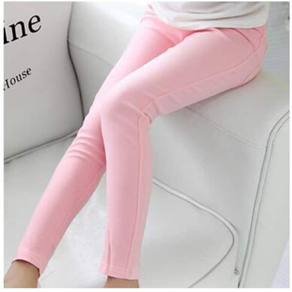 Fashion Kids Baby Girls Clothes Candy Color Leggings Pencil Pants Stretch Long Tights for Vacations