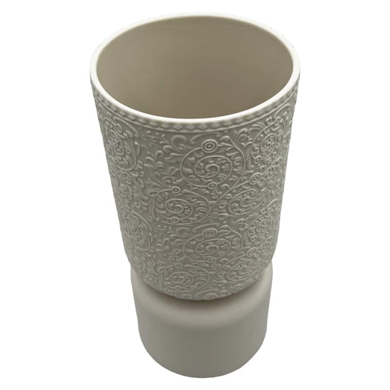 12 Inch Tall Modern Ceramic Flower Vase
