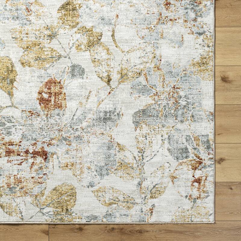Notnamed Coastal Floral and Botanical Area Rug