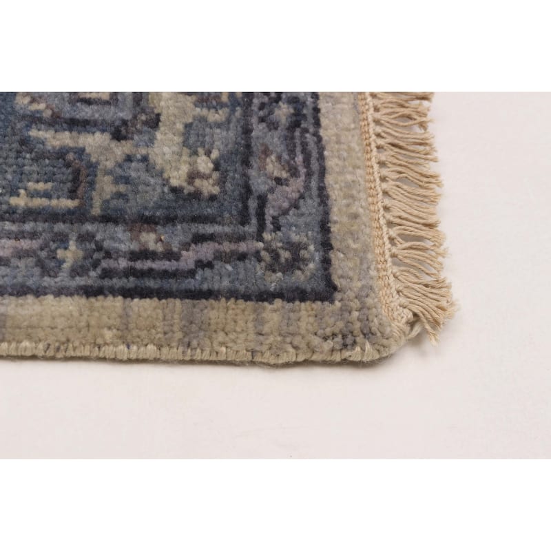 ECARPETGALLERY Hand-knotted Finest Agra Jaipur Light Khaki Wool Rug - 3'10 x 5'11