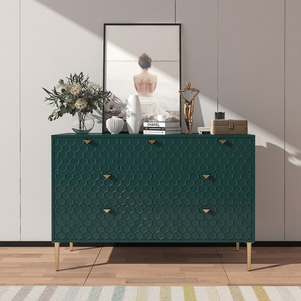 Morden Wood Furniture 7 Drawer Dresser Chest