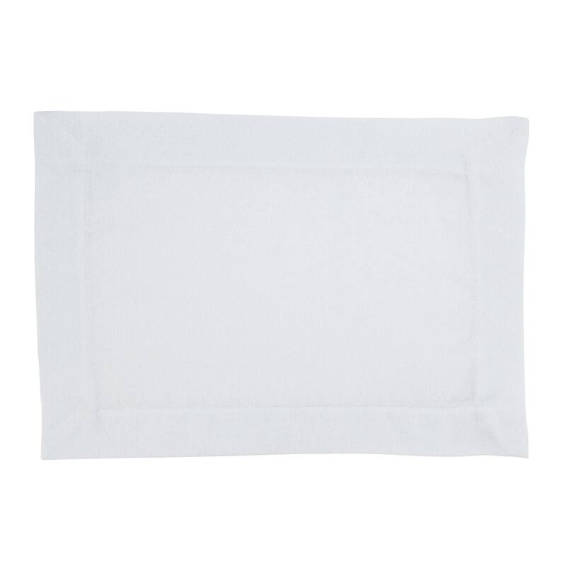 Shimmering Placemat with Piping Detail (Set of 4) - 14"x20"