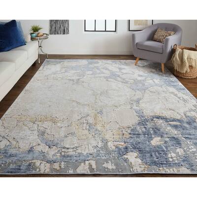 Grand Bazaar Corben Machine Made Abstract Transitional Area Rug