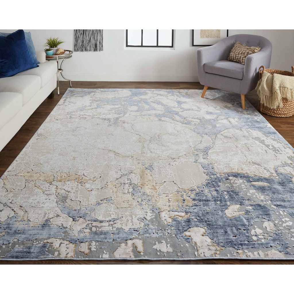 Grand Bazaar Corben Machine Made Abstract Transitional Area Rug