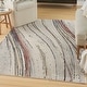 preview thumbnail 5 of 6, Nourison Motion Indoor only Cream / Ivory Abstract Area Rug - 5' 3" x 7'