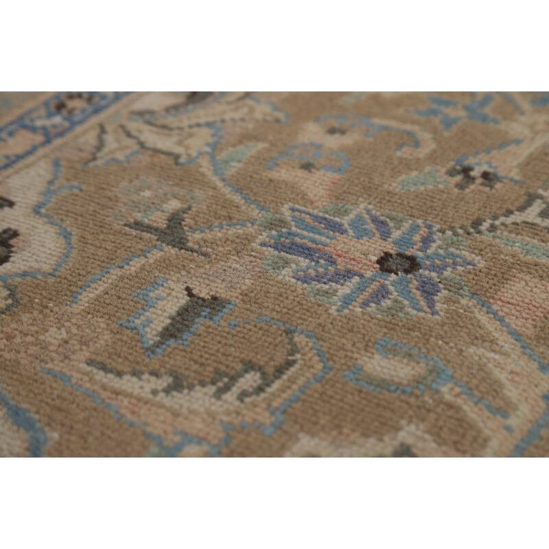 Traditional Mashad Persian Area Rug Hand-Knotted Wool Carpet - 9'7"x 12'3"