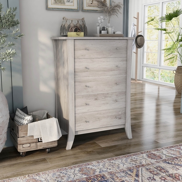 DH BASIC Transitional 5-Drawer Chest by Denhour