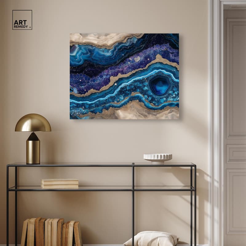 Galactic Geode I Canvas by Art Remedy, Gallery Wrapped