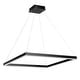 preview thumbnail 6 of 19, Nero Square Contemporary Modern Metal Integrated LED Chandelier, Black by JONATHAN Y