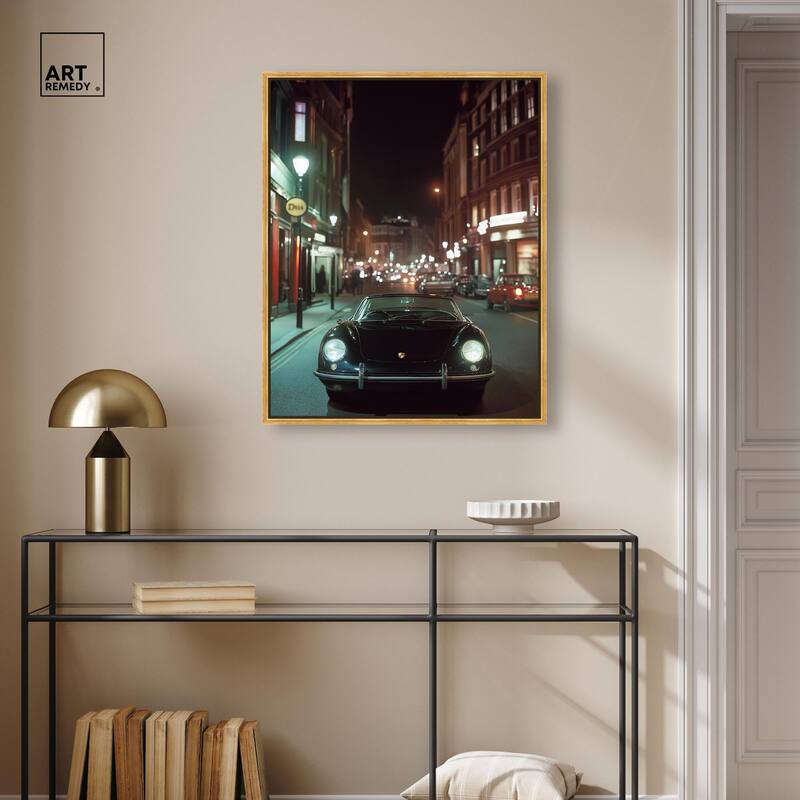 Night Roadster Canvas by Art Remedy