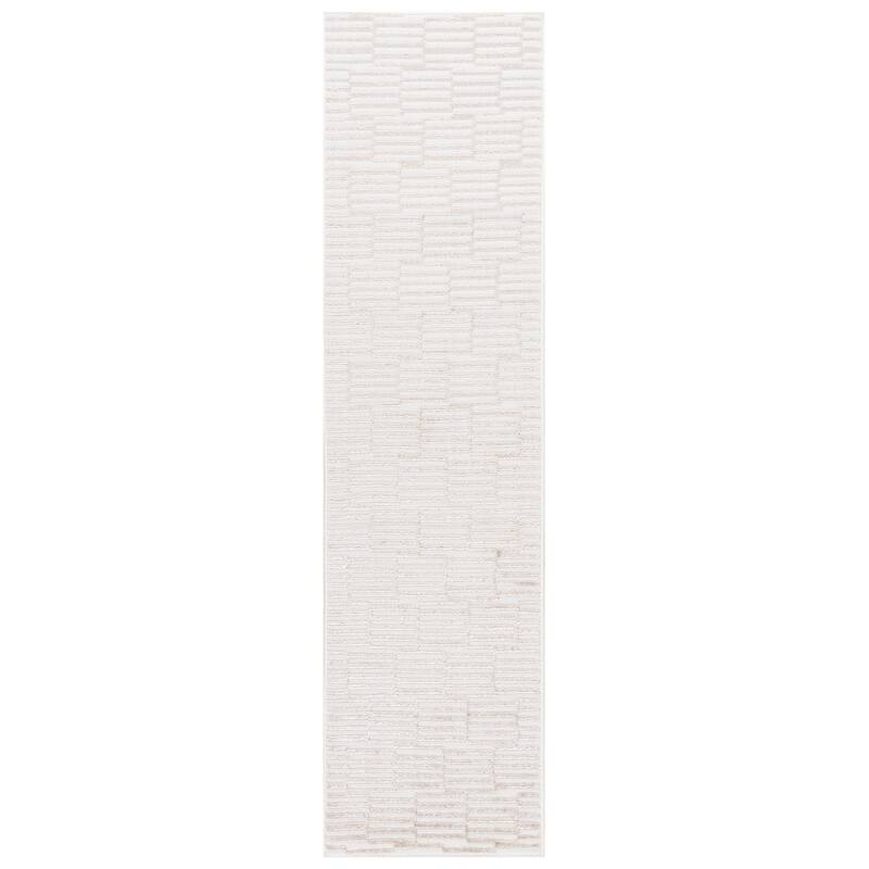 SAFAVIEH Maya Vita Modern & Contemporary Jute Rug - 2' x 8' Runner - Ivory/Beige