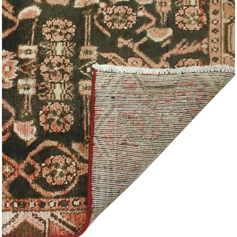 Fine Vintage Distressed Theron Charcoal/Beige Runner - 2'7" x 8'9"