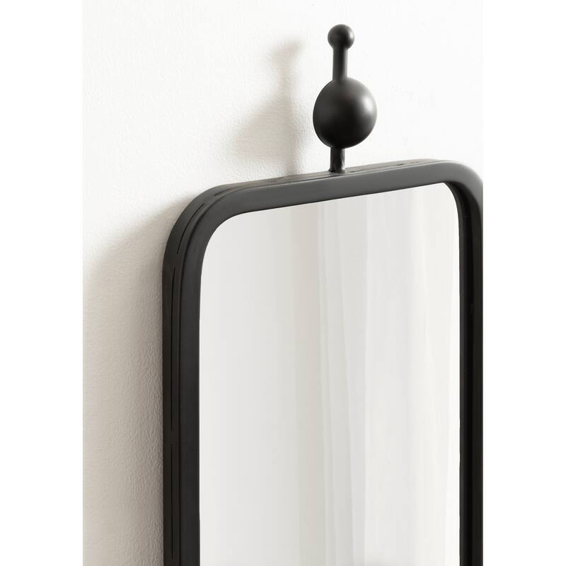 Kate and Laurel Kasota Slim Rectangle Mirror Metal