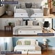 preview thumbnail 12 of 10, Alaterre Furniture Harmony Wood Daybed with King Conversion