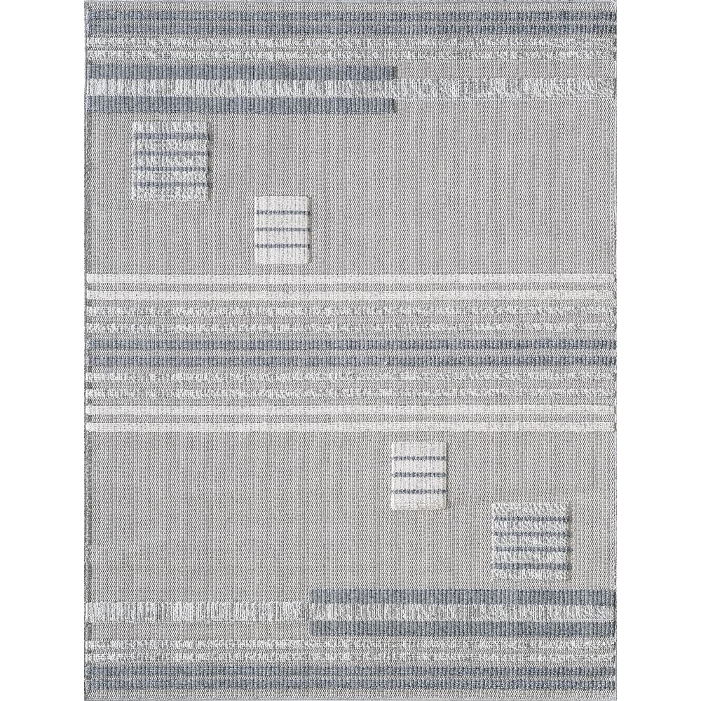 Domani Bella Casually Geometric Textured Indoor / Outdoor Area Rug