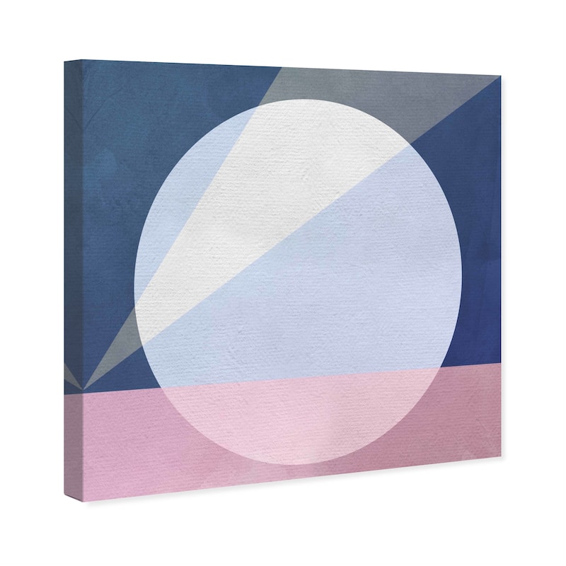Wynwood Studio Canvas Abstract Geometric Pop Blue and Modern & Contemporary Wall Art Canvas Print