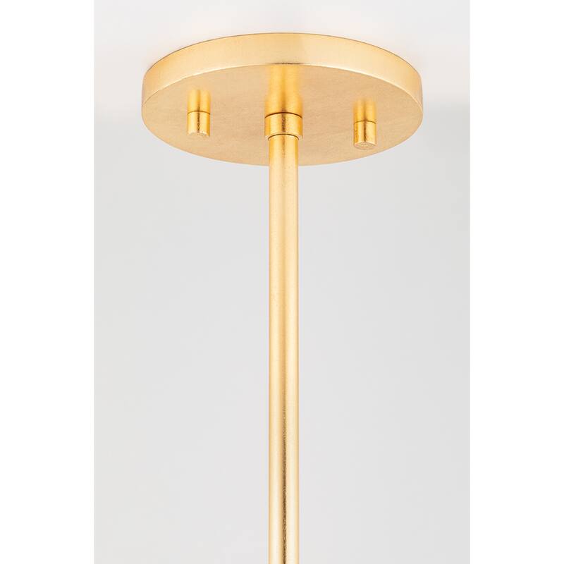 Mitzi by Hudson Valley Maddie 4-Light Gold Leaf and White Pendant