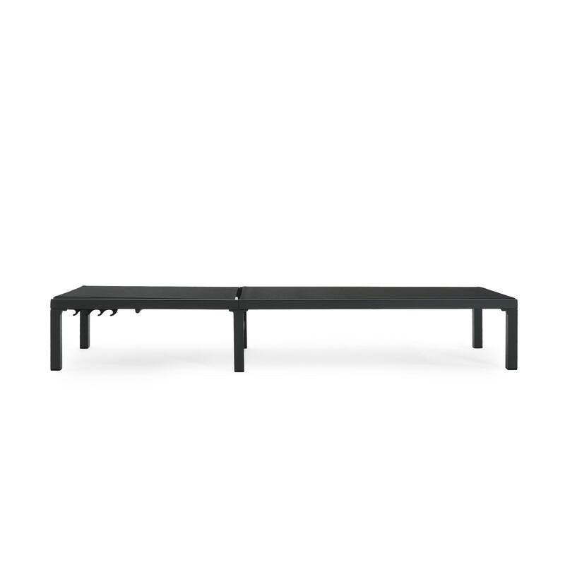 Outdoor aluminum frame mesh chaise lounge chair Set of 2