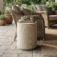 preview thumbnail 14 of 28, Furniture of America Karvyn Modern 14-inch Round Natural Stone Indoor Drum Side Table