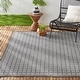 preview thumbnail 1 of 8, Nicole Miller New York Patio Country Luna Indoor/Outdoor Area Rug 5'2"x7'2" - Black/Gray