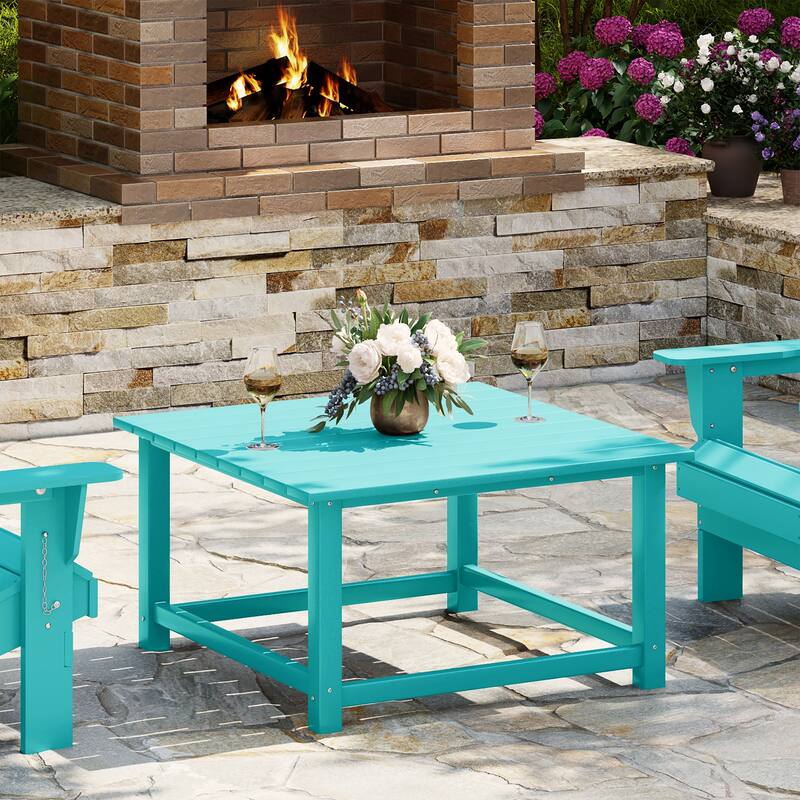Laguna Outdoor Poly Adirondack 31" Square Coffee Table