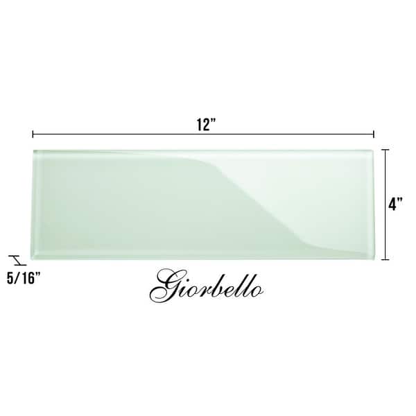 Winter Sage 4x12 Glass Subway Tile
