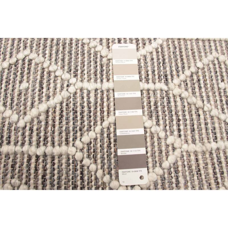 ECARPETGALLERY Braid weave Sienna Taupe Wool Rug - 4'11 x 7'10