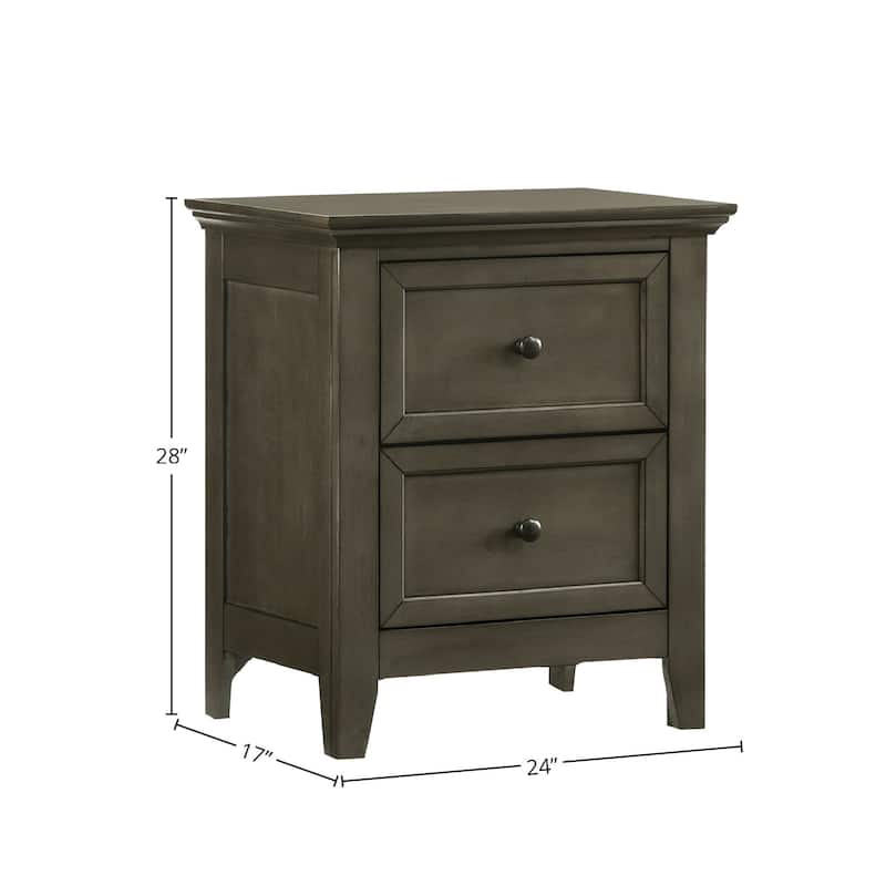 San Mateo 2-Drawer Youth Nightstand