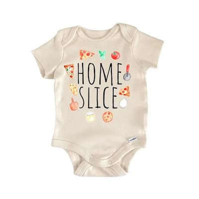 Pizza Foodie Food - Baby Boy Girl Clothes Infant Bodysuit Funny Cute Newborn
