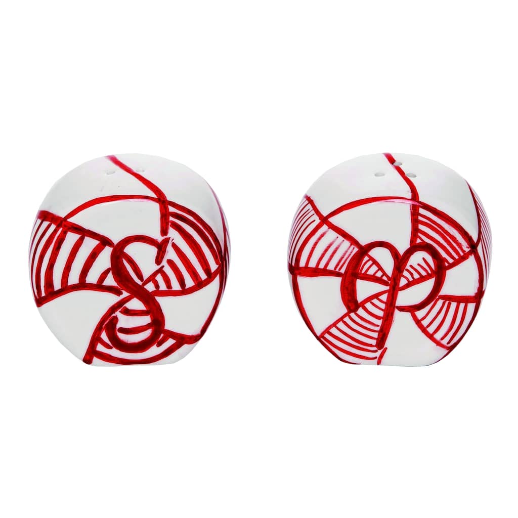 Dolomite Multicolor Vintage Christmas Salt and Pepper Shakers