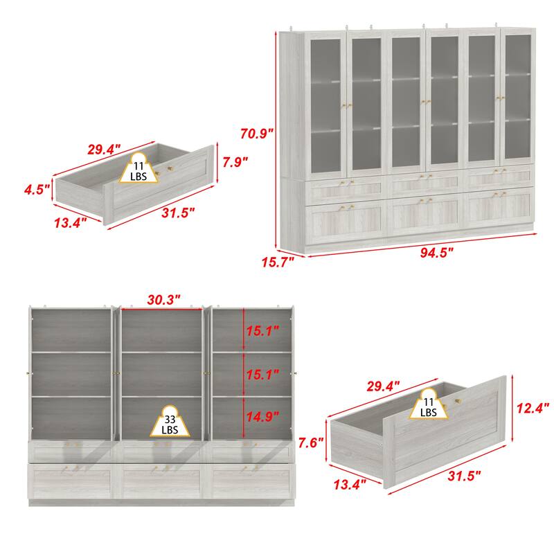 Elegant White Modular Bookcase: Stylish and Flexible Storage Solution for Your Home